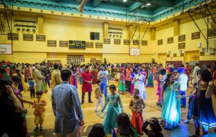 Garba/Dandiya Raas in downtown JC