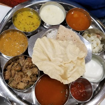 South Indian thali in Jersey City